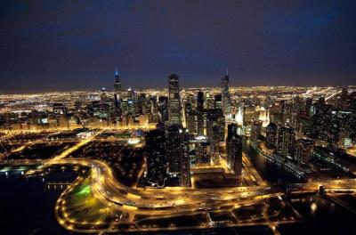 Chicago by Night Helicopter Tour