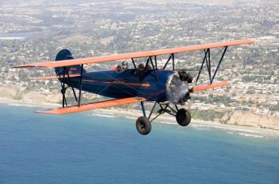 Open Cockpit Biplane Sightseeing Ride in San Diego